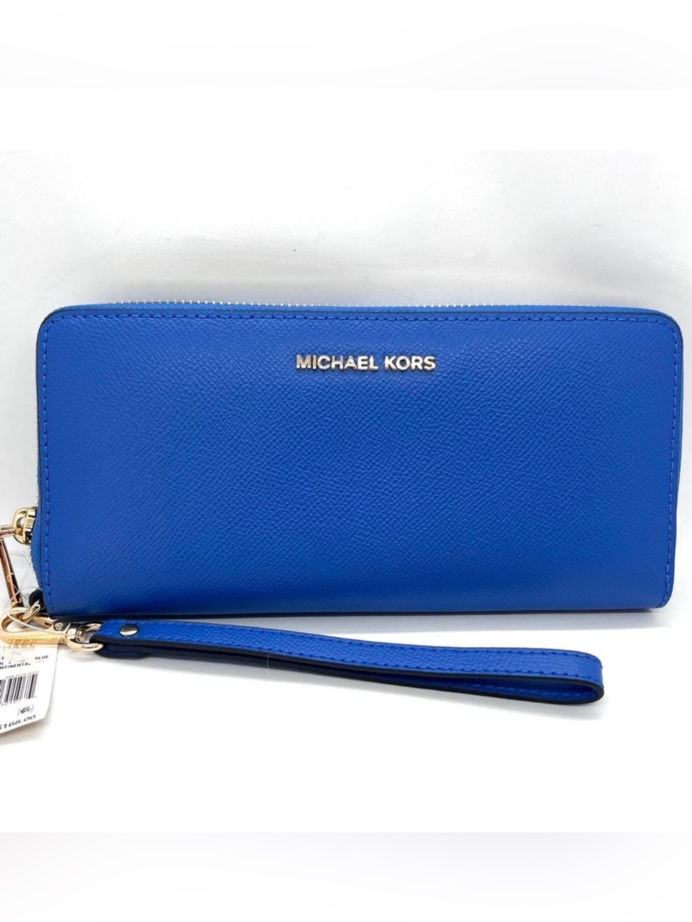 Michael Kors Royal Blue Zip Around Wristlet Wallet